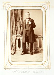 Fotografiporträtt på bruksparon Albrecht Wallis, 1860-tal - Hallwylska museet - 107798