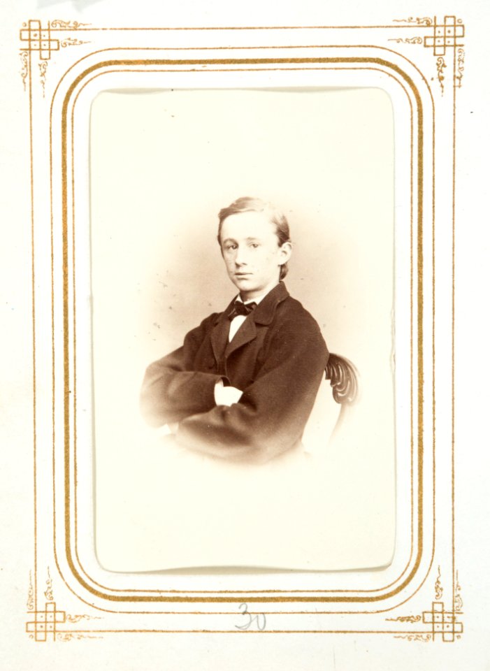 Fotografiporträtt på Adolf Hök - Hallwylska museet - 107822