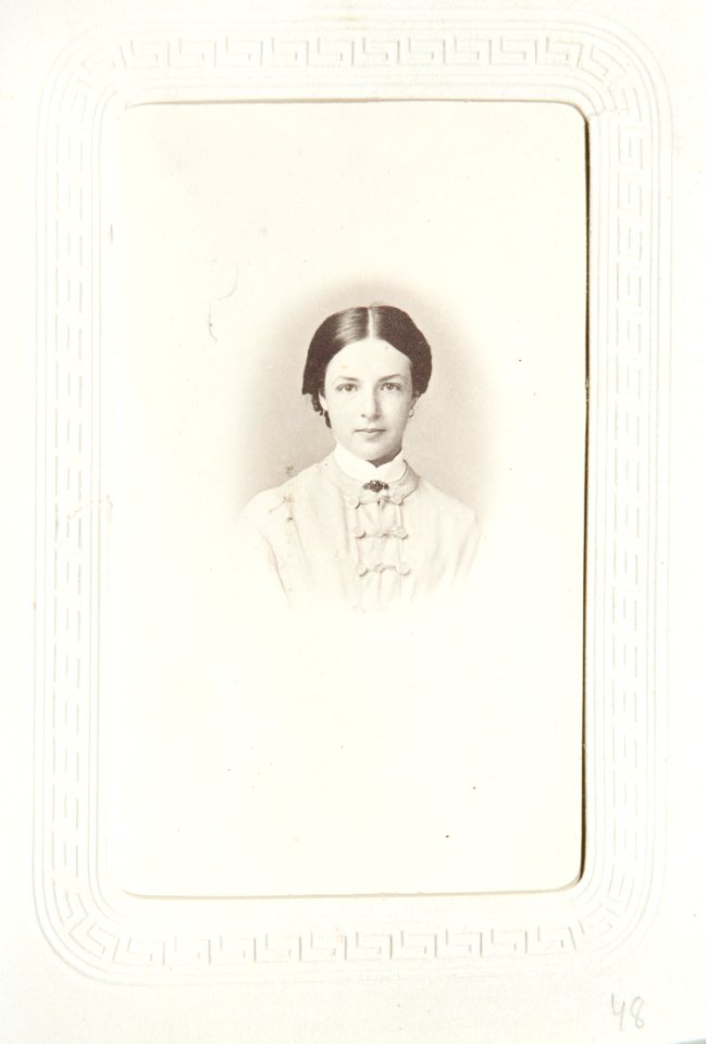 Fotografiporträtt på Fanny Kempe - Hallwylska museet - 107626