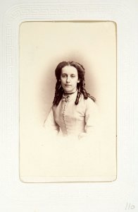 Fotografiporträtt på Elisabeth Arfwedson - Hallwylska museet - 107754
