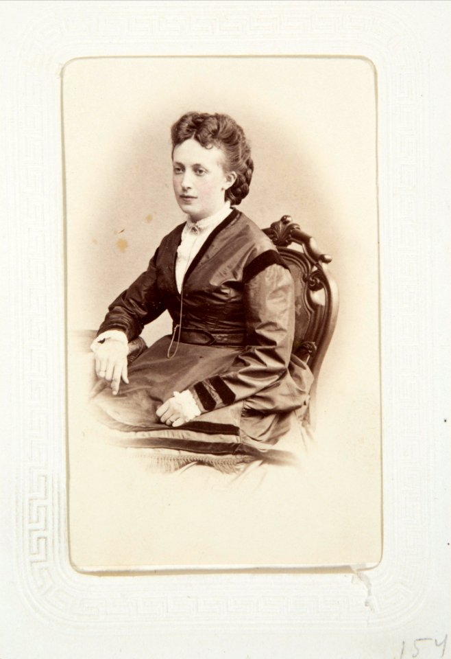 Fotografiporträtt på Emma von Legat - Hallwylska museet - 107777