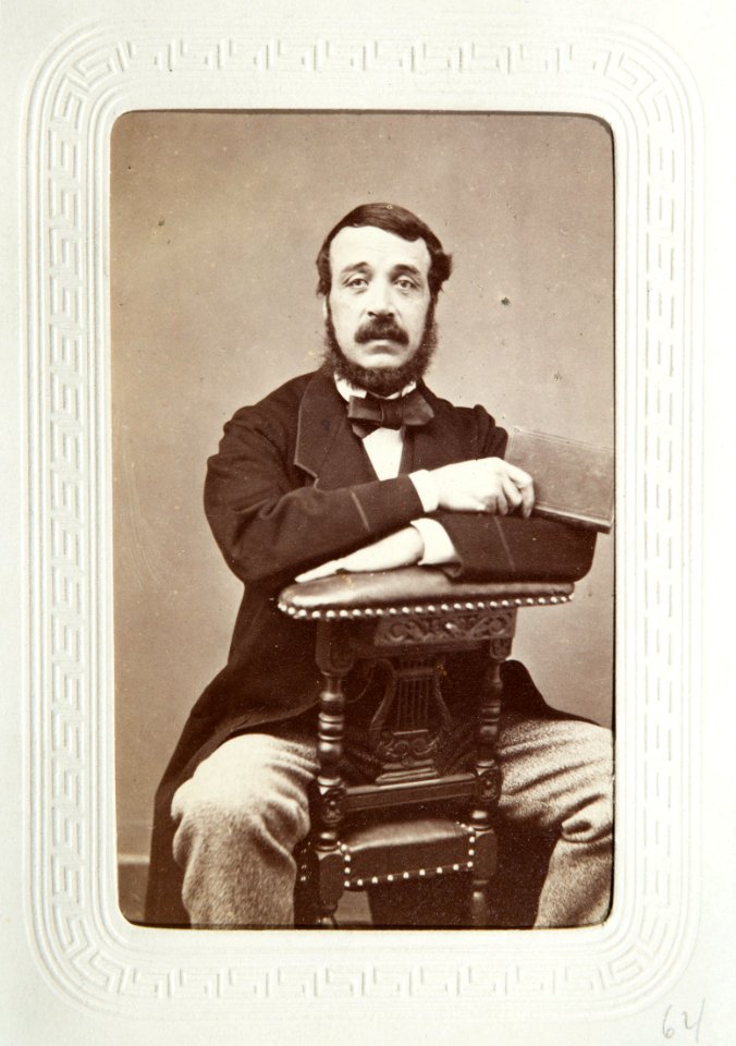 Fotografiporträtt på Eugen de Mellet, 1800-talets mitt - Hallwylska museet - 107642