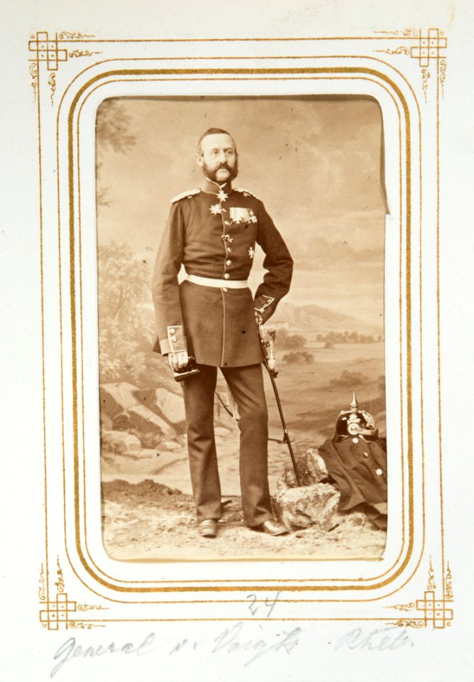 Fotografiporträtt på General William von Voigts-Rhetz - Hallwylska museet - 107816