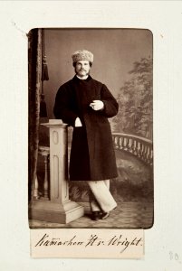 Fotografiporträtt på kammarherre Hjalmar von Wright - Hallwylska museet - 107769