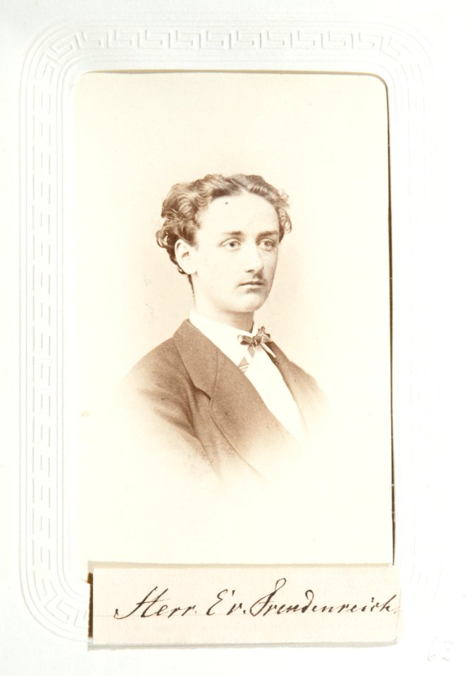 Fotografiporträtt på Eduard von Freudenreich, 1860 - 1879 - Hallwylska museet - 107641