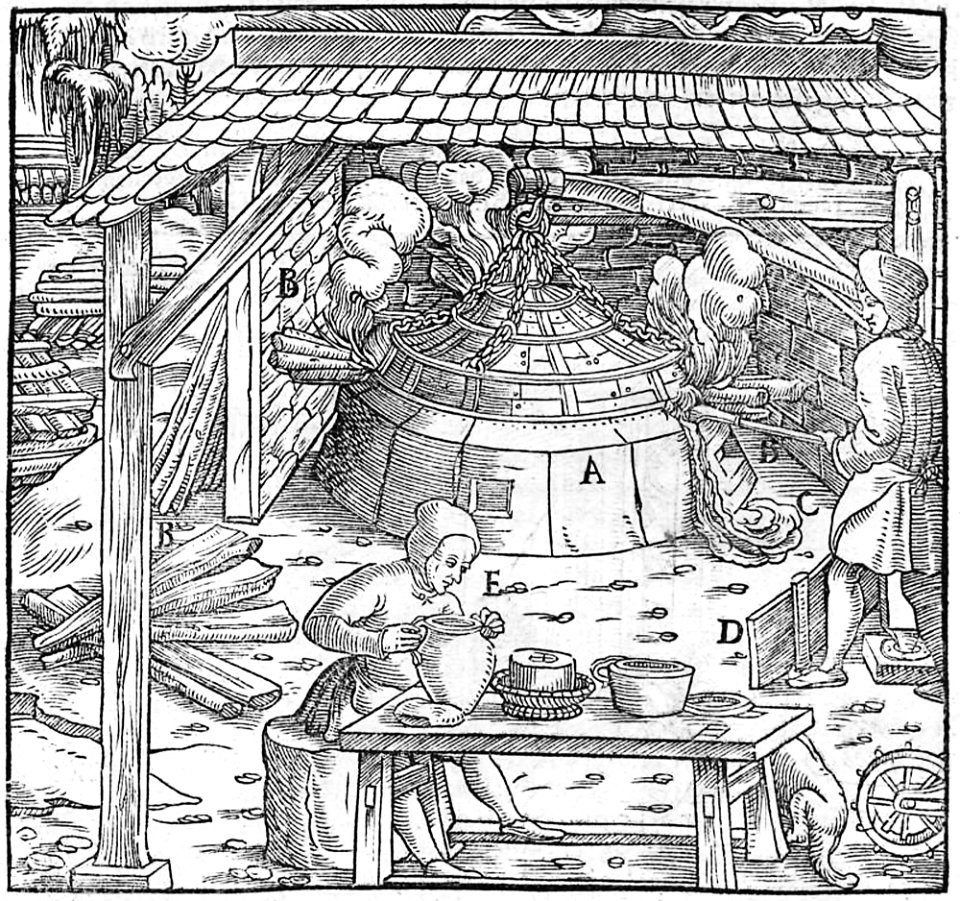 Fotothek df tg 0000518 Bergwerk ^ Bergbau ^ Verhüttung ^ Hüttenwesen ^ Metallurgie ^ Edelmetallscheidun