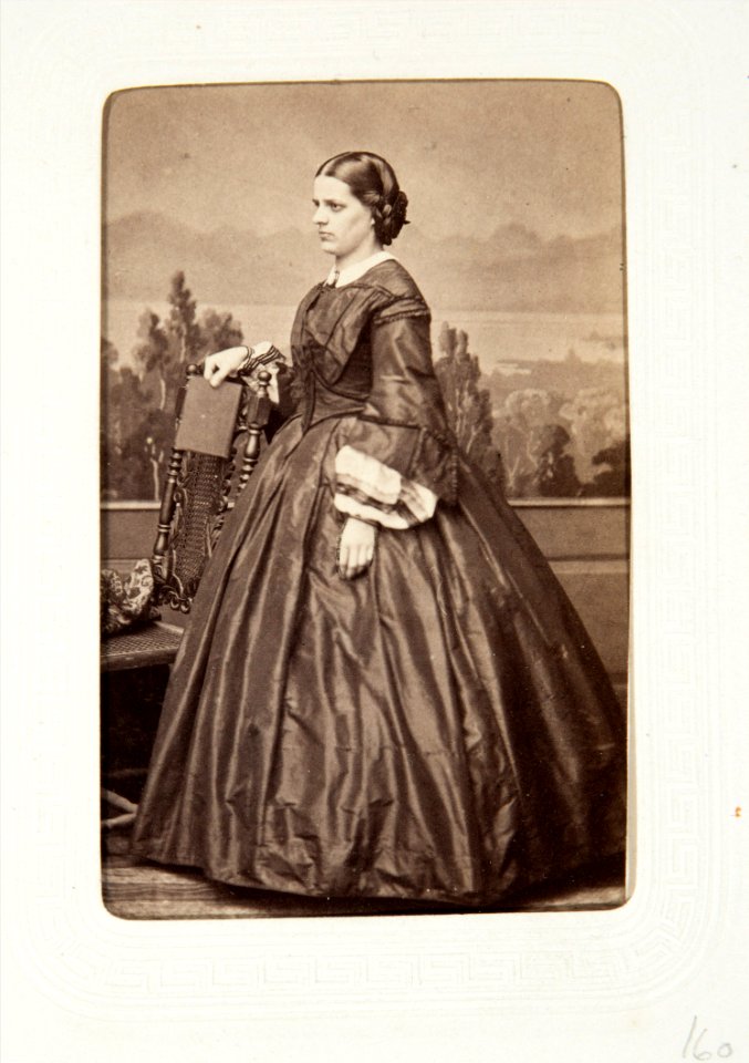 Fotografiporträtt på Lina von Chrismar - Hallwylska museet - 107783