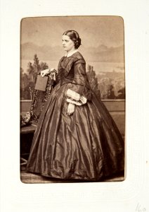 Fotografiporträtt på Lina von Chrismar - Hallwylska museet - 107783