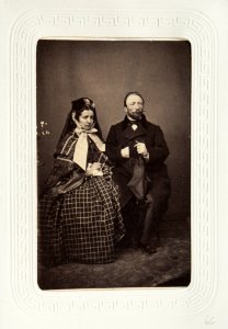 Fotografiporträtt på herr och fru von Stürler - Hallwylska museet - 107644 photo