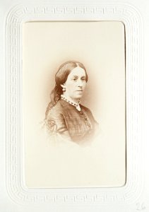Fotografiporträtt på Mathilda Hök, 1850 - 1870 - Hallwylska museet - 107604 photo