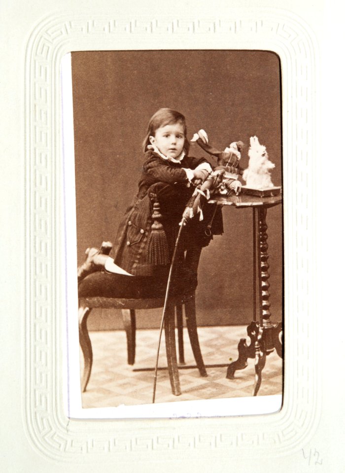 Fotografiporträtt på Ivar Hök, 1870-tal - Hallwylska museet - 107620