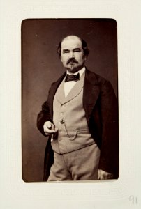 Fotografiporträtt på konstnären Édouard Boutibonne, 1800-tal - Hallwylska museet - 107660