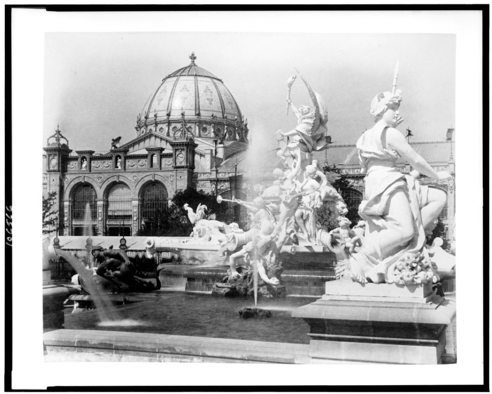 Fountain Coutan and the Palace of Fine Arts, Paris Exposition, 1889 LCCN92519861