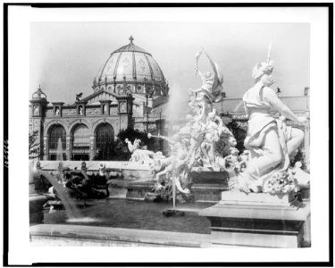 Fountain Coutan and the Palace of Fine Arts, Paris Exposition, 1889 LCCN92519861