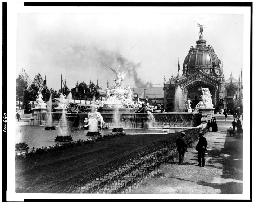 Fountain Coutan with the Central Dome in the background, Paris Exposition, 1889 LCCN91725842