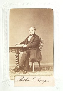 Fotografiporträtt på pastor Elias Kempe, 1860-tal - Hallwylska museet - 107627 photo