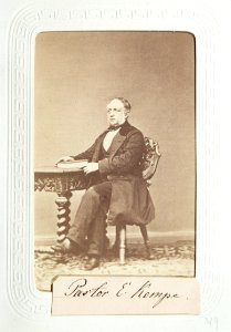 Fotografiporträtt på pastor Elias Kempe, 1860-tal - Hallwylska museet - 107627