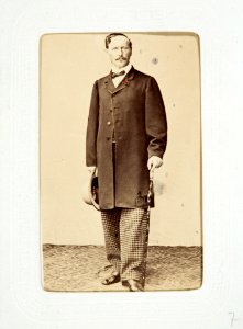 Fotografiporträtt på Theodor von Hallwyl, 1830-1860 - Hallwylska museet - 107585