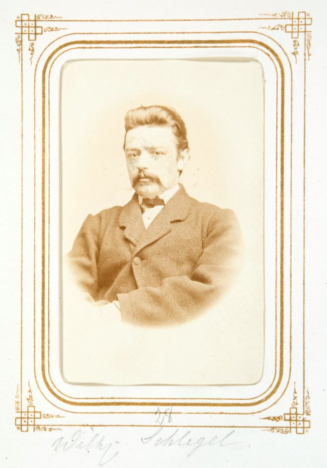 Fotografiporträtt på Wilhelm Schlegel - Hallwylska museet - 107820