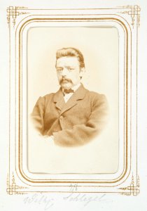 Fotografiporträtt på Wilhelm Schlegel - Hallwylska museet - 107820