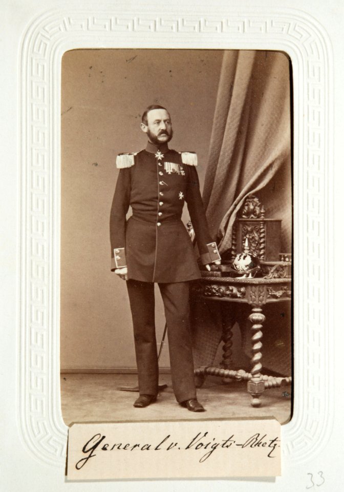 Fotografiporträtt på William von Voigts-Rhetz, 1860-tal - Hallwylska museet - 107611