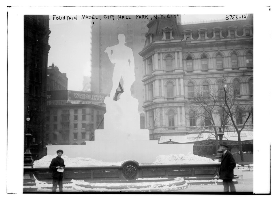 Fountain Model, City Hall Park, N.Y. City LCCN2014701013