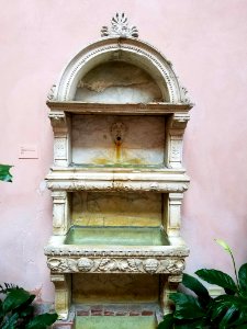Fountain, 15th-16th century, assembled 19th century, marble - Hyde Collection - Glens Falls, NY - 20180224 120740 photo