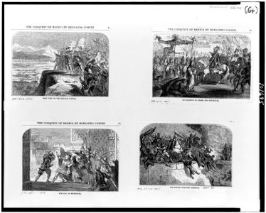 Four illustrations concerning the conquest of Mexico by Hernando Cortez LCCN90712832