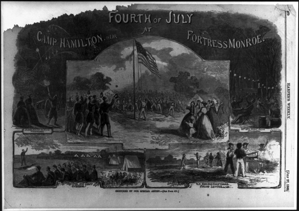 Fourth of July at Camp Hamilton, near Fortress Monroe LCCN2005696081