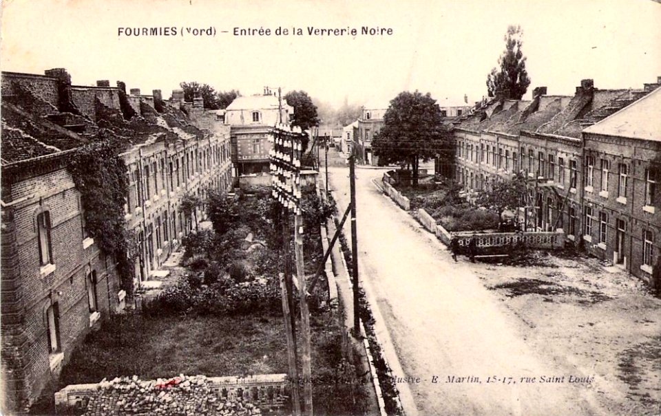 Fourmies - Entrée de la verrerie noire