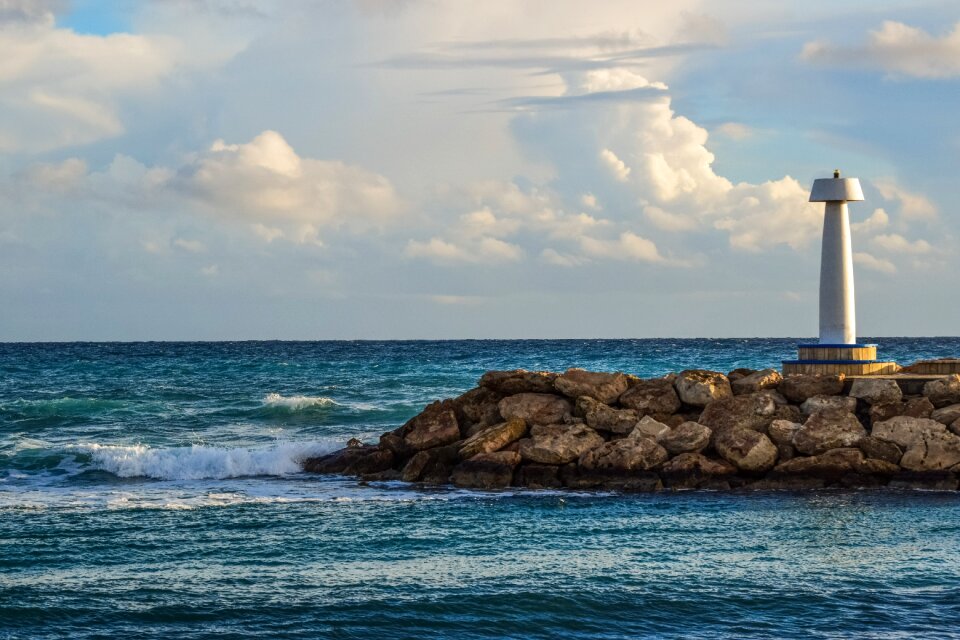 Beacon seashore sky