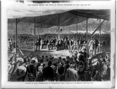 Fourth of July celebration at Woodstock - from a sketch by C.S. Reinhart. LCCN89706309