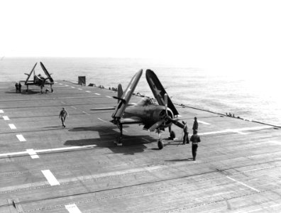 FR-1 Fireballs of VF-66 on USS Ranger (CV-4) 1945