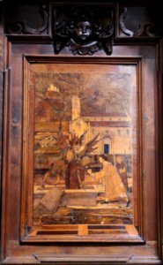 Fra damiano zambelli, tarsie del coro di san bartolomeo a bergamo, 1510-20 circa 04 diavolo