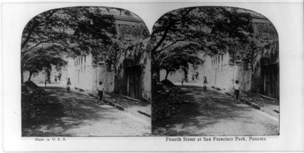 Fourth Street at San Francisco Park, Panama (City) LCCN2002697900