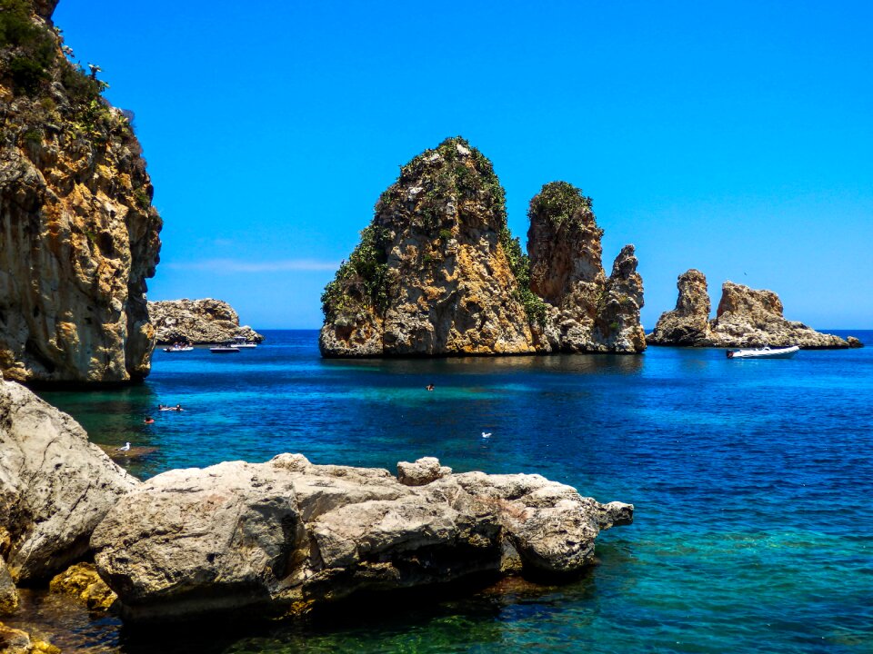 Beach scopello sicily