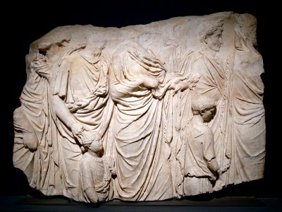 Fragment from Ara Pacis Louvre Ma1088