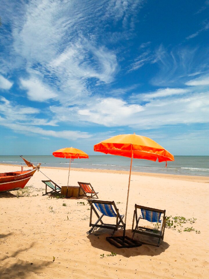 Sky beach umbrella the gulf of thailand