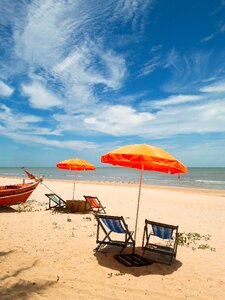 Sky beach umbrella the gulf of thailand