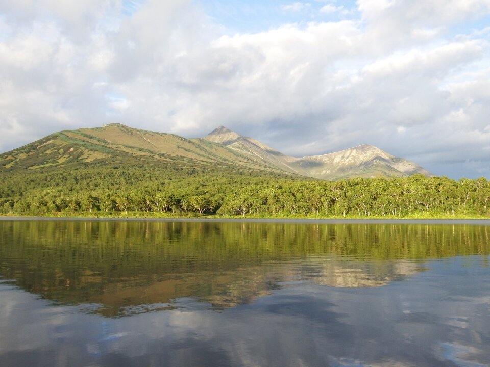 Reflection clouds sky photo