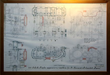 Fram Steam engine enginerring drawing