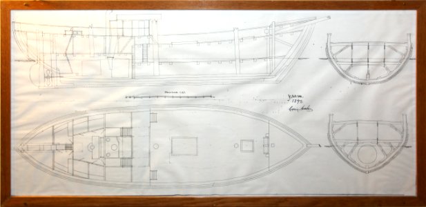 Fram 1893-1896 engineering drawing