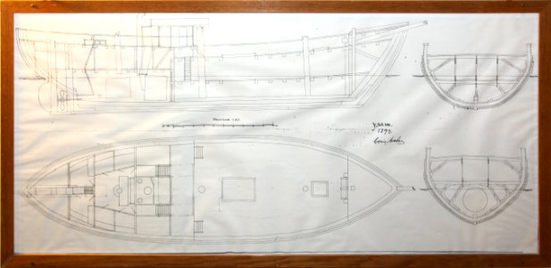 Fram 1893-1896 engineering drawing photo