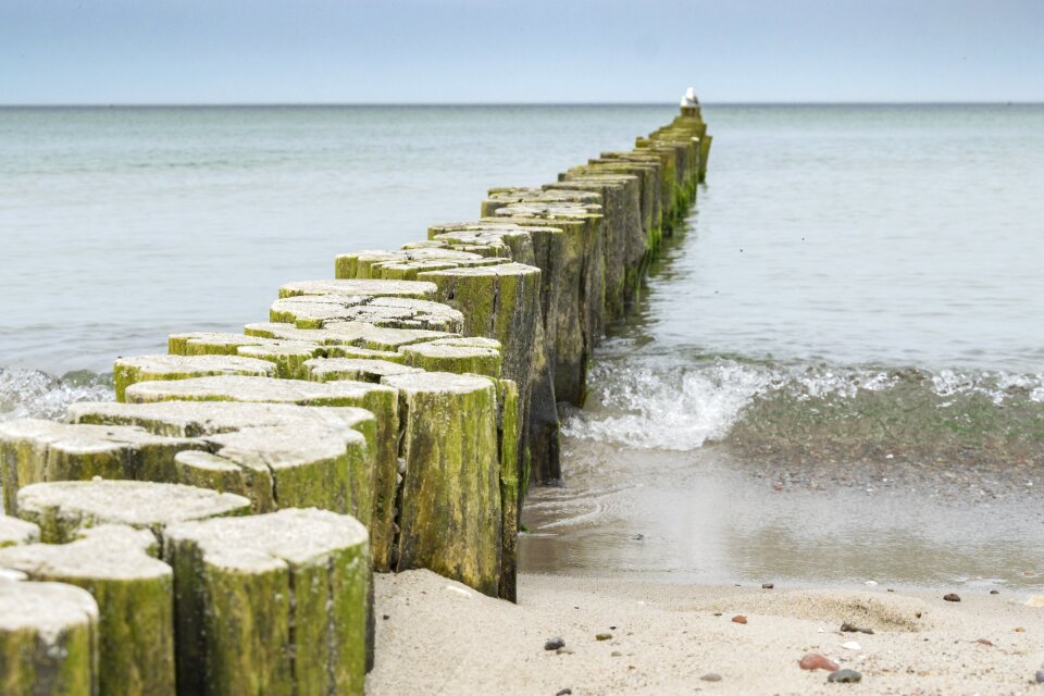 Ocean coast groynes