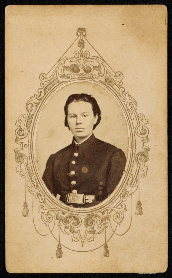 Frances Hook, also known as Private Frank Miller, Frank Henderson, and Frank Fuller of Co. G, 90th Illinois Infantry Regiment, 33rd Illinois Infantry Regiment, and 11th Illinois Infantry LCCN2016649648