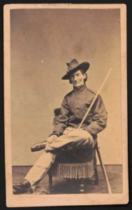 Frances L. Clalin 4 mo. heavy artillery Co. I, 13 mo. Calvary Co. A. 22 months - S. Masury, photographic artist, 289 Washington St., Boston. LCCN2016646109