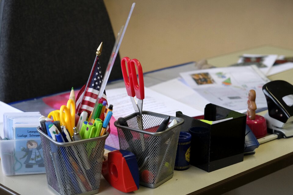 Workplace teacher's table work