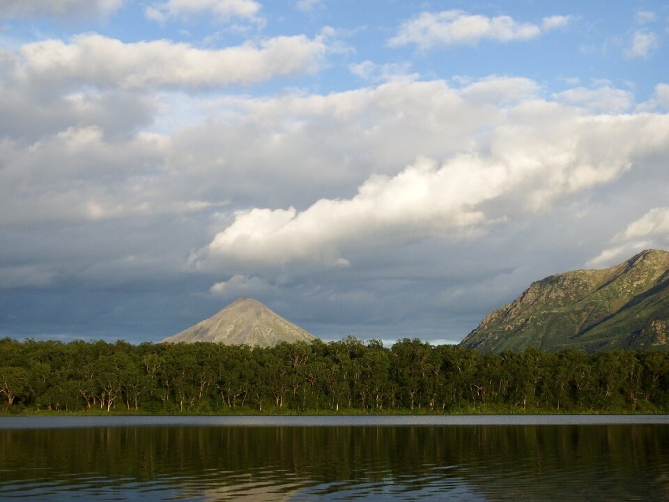 Reflection clouds sky