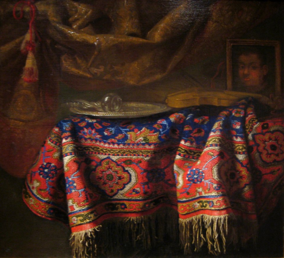 Francesco Maltese - still life with self-portrait (Kursk gallery)