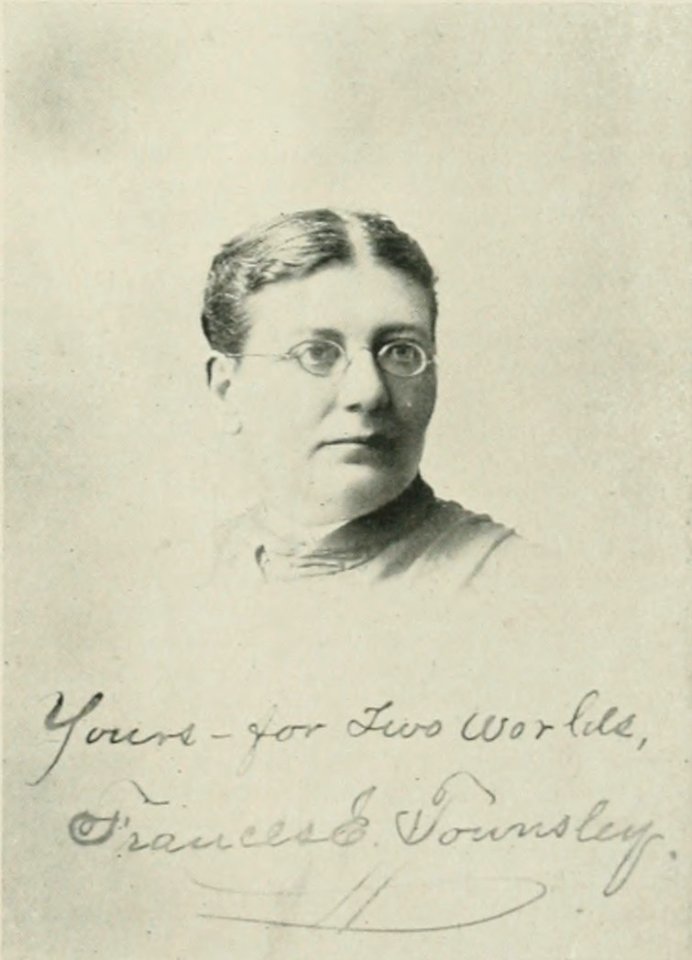 FRANCES ELEANOR TOWNSLEY. A woman of the century (page 731 crop)
